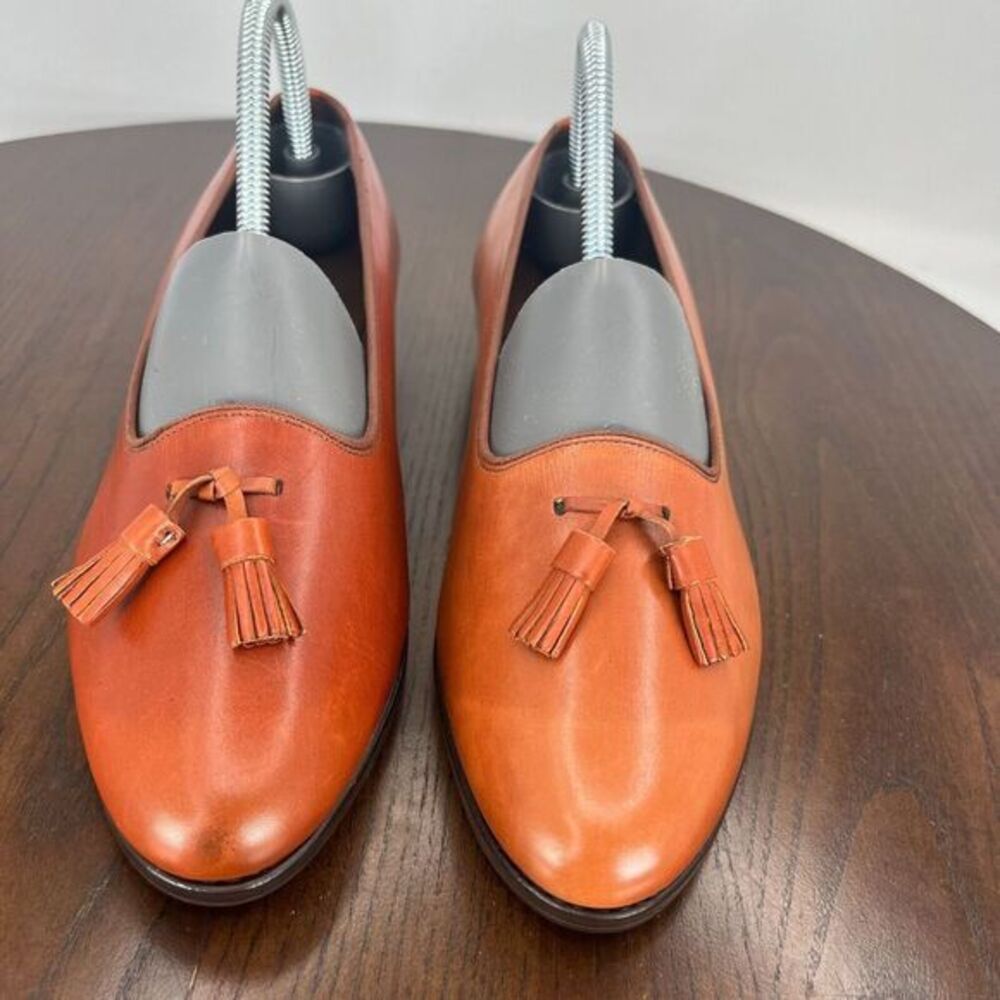 Allen Edmonds Loafer Shoes Women's 6 Rust Leather Tasseled Casual Slip-On 71855 - Picture 3 of 16